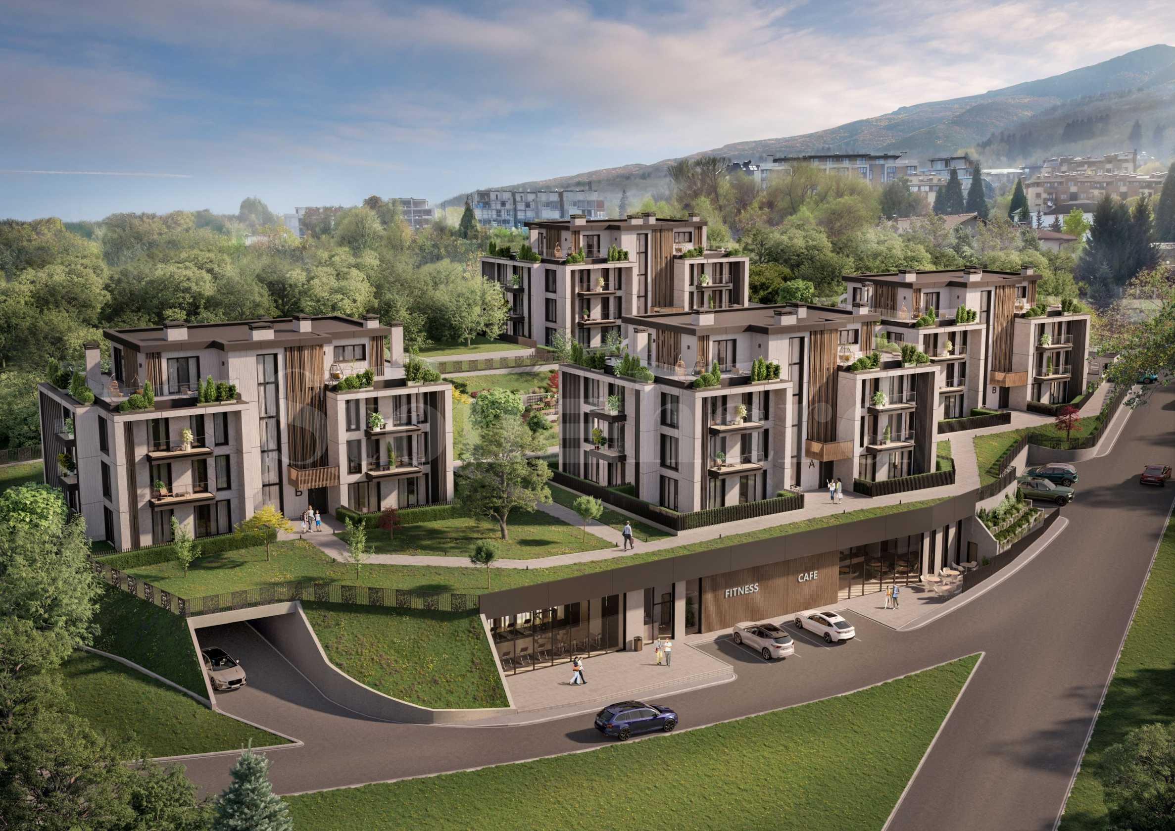 Apartments in a new complex with a landscaped yard, gym and spa 1 - Stonehard