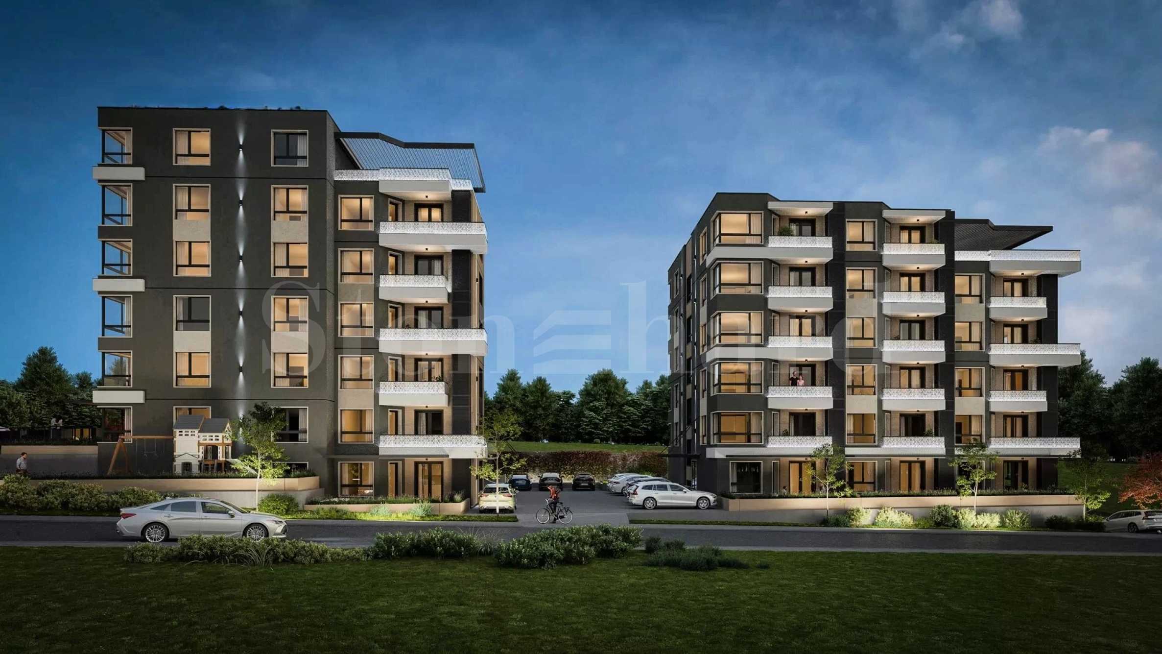 Newly built apartments in the 
