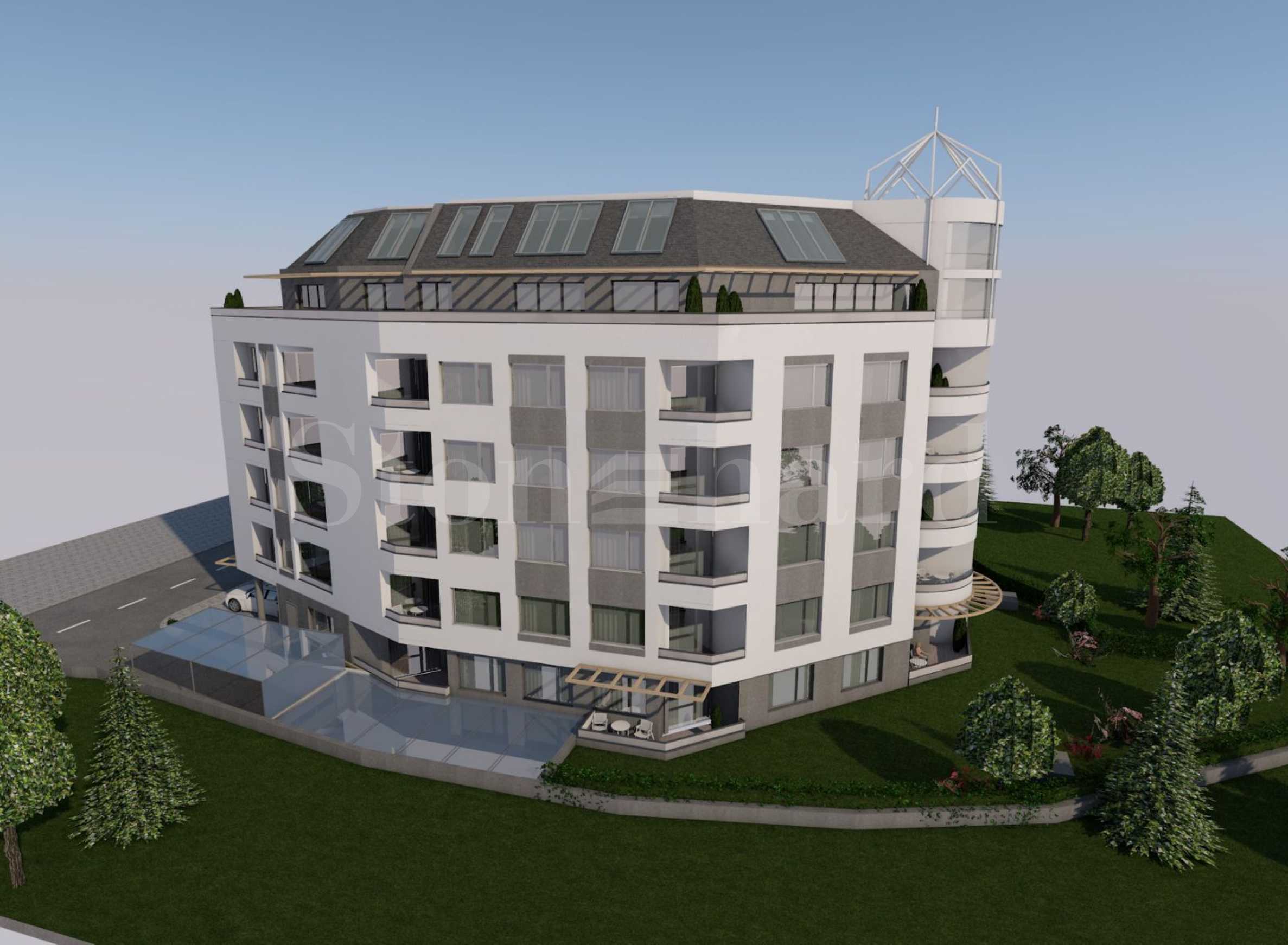 Modern family building with various types of apartments in Druzhba 1 district1 - Stonehard