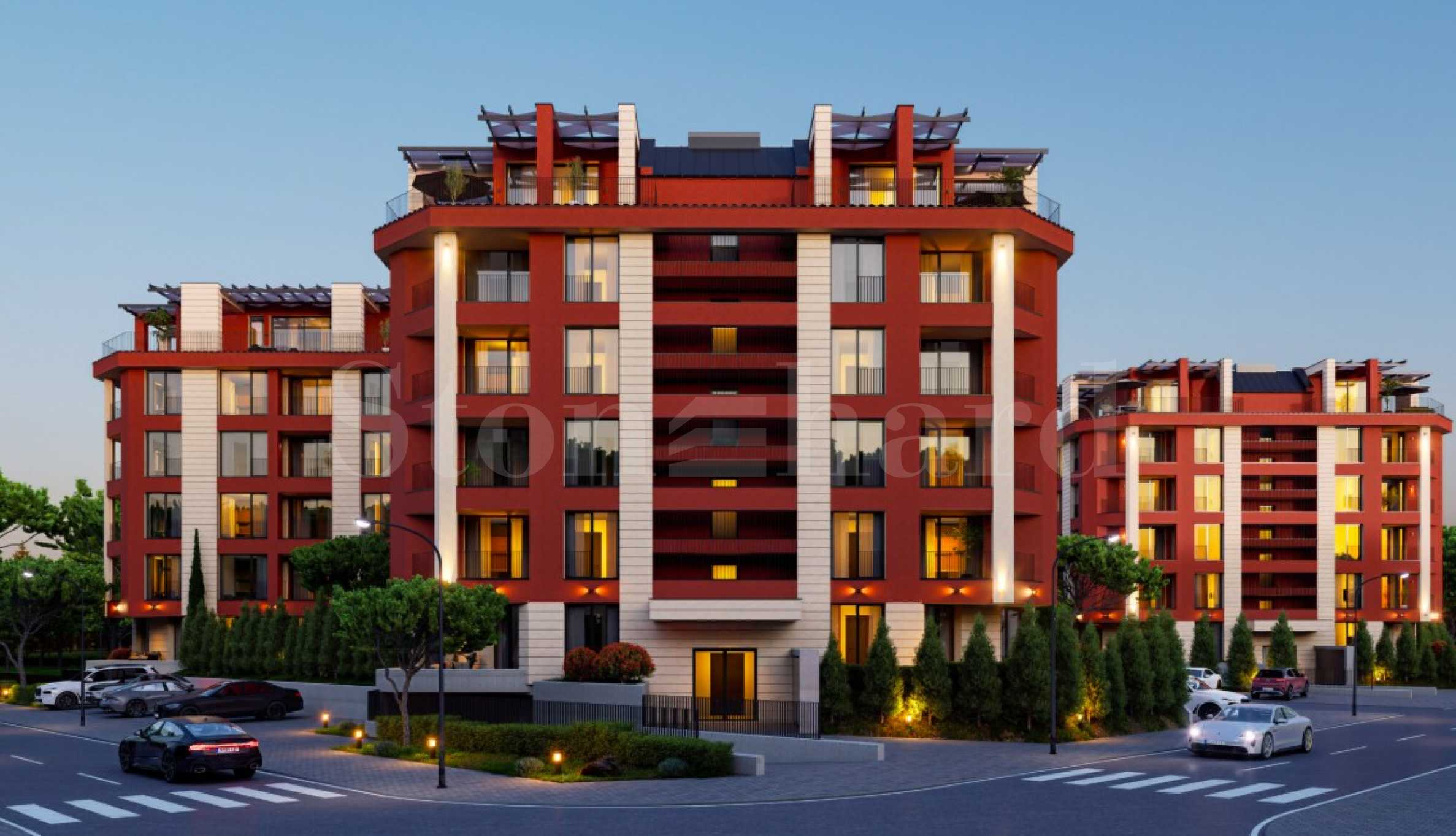 Apartments in Building 8 in the operating Sunny View Central complex 1 - Stonehard