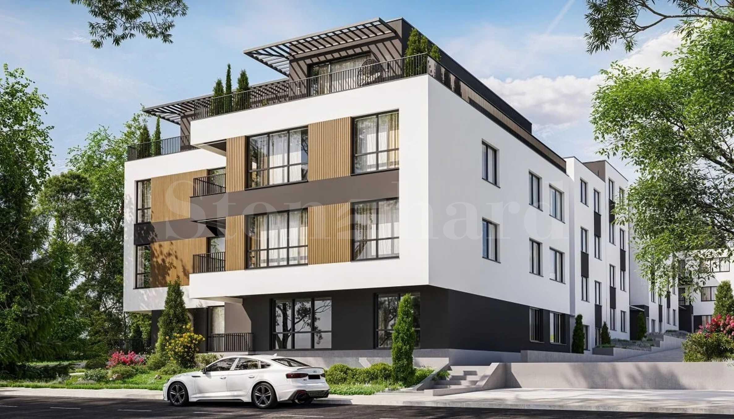 New apartments in a modern building before Act 14 in the prestigious 