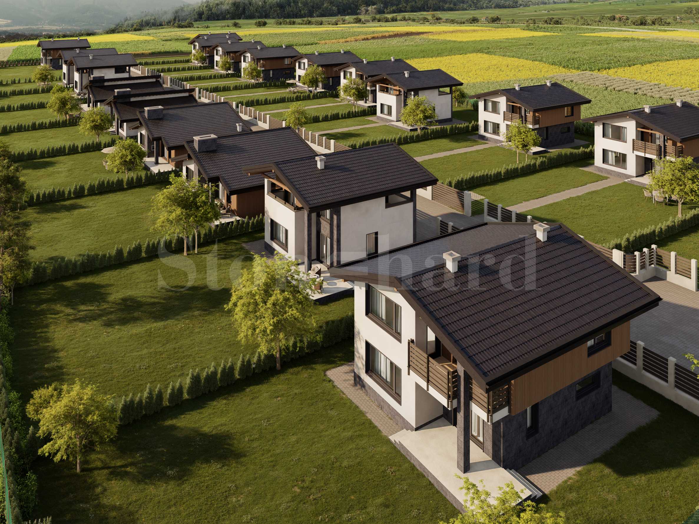 Houses in a new complex 25 minutes from Sofia and close to a future metro station 1 - Stonehard
