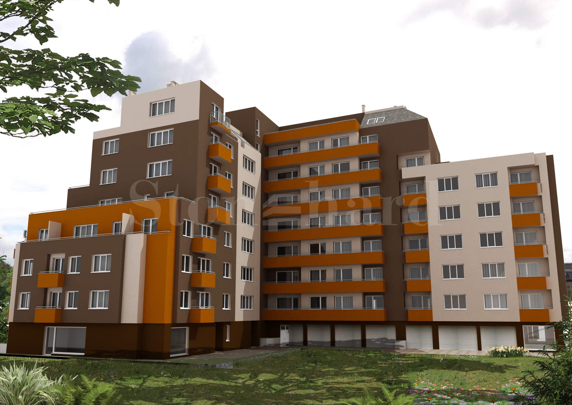 Modern residential complex with city apartments2 - Stonehard